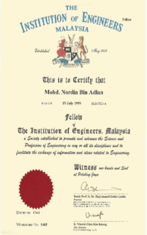 P.E Academic Certification